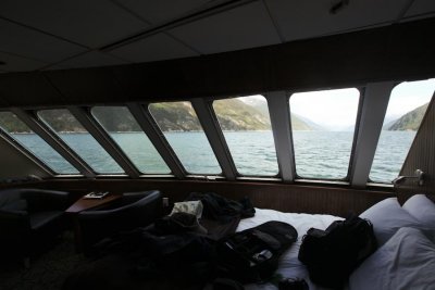 View from our stateroom on the Alaskan Dream