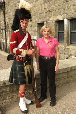 Posing with a 78th Highlander