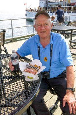 Lobster roll on the waterfront in Halifax