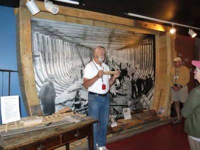 Interesting boat building lecture at Quaco Museum