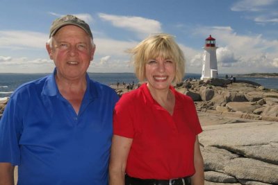 At Peggy's Cove lighthouse