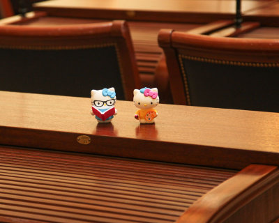 Hello Kitty in the senate chamber