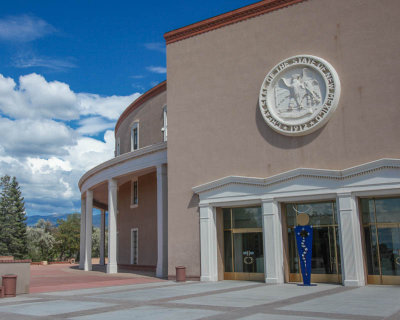 A round capitol building