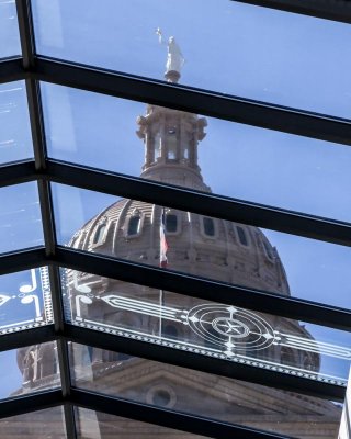 Dome through underground passage skylight