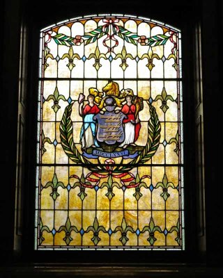 Stained glass in the rotunda