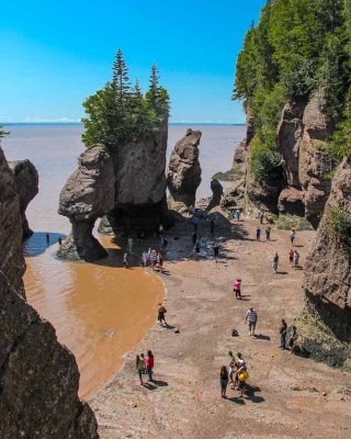 Hopewell Rocks on the Bay of Fundy