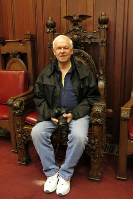 John in the charter oak chair