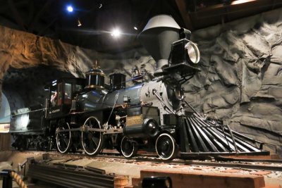 Leland Stanford's first locomotive