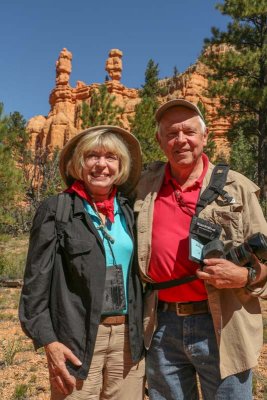 With the hoodoos at Red Canyon