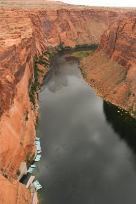 Colorado River down stream from the Dam