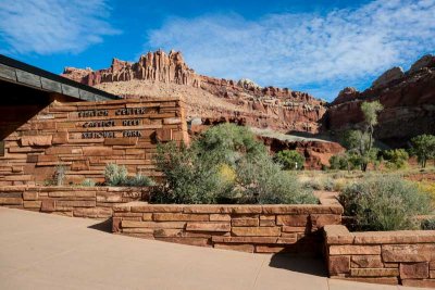 Capitol Reef has a very scenic visitor center