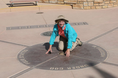 Playing tourist at the four corners