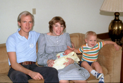 1983 - First family photo with Robert