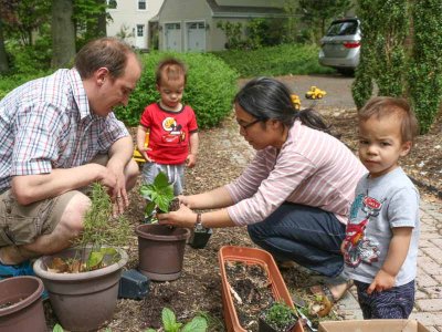 Family Flower planting Project