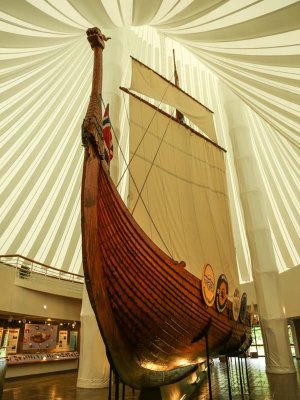Viking ship that sailed the Atlantic in Moorhead, Minnesota