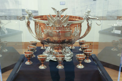 Part of the silver service from the Battleship Arizona 