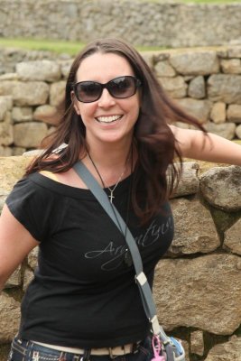 Fellow traveler at Machu Picchu