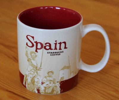 Starbucks mug, Madrid Spain 2013