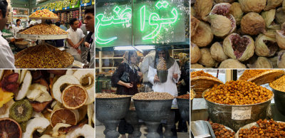 Nuts and fruit in Tehran