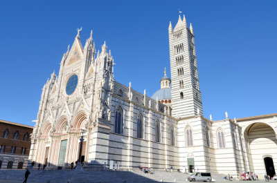 Tuscany. Siena. Duomo di Santa Maria Assunta. Exterior
