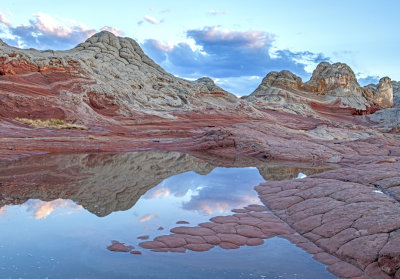 Monsoon puddles at White Pocket, Vermillion Cliffs National Monument, AZ