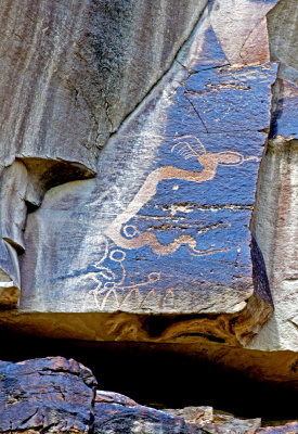 Horned reptile, Nine Mile Canyon, UT