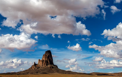 Agathla Peak, a volcanic neck near Kayenta, AZ