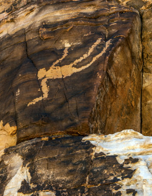 Falling Man Petroglyph, Gold Buttes, NV