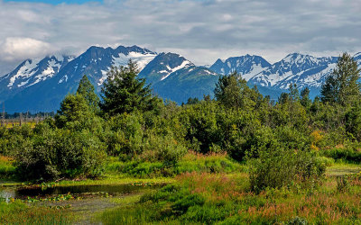 Chugach Range along Alaska Railwlay