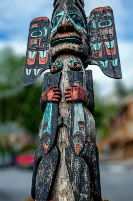 Totem in Ketchican, AK