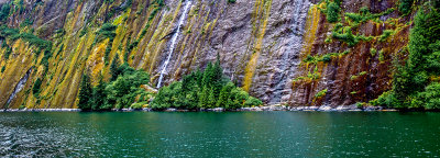 Waterfall on Mossy Wall, Misty Fjords National Monument, AK
