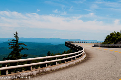 CLM_6059.The Linn Cove Viaduct hugs the face of Grandfather Mountain and is recognized internationally as an engineering marvel