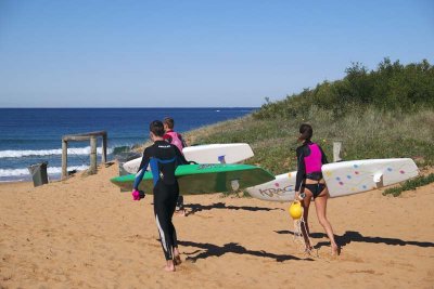 Surfing on Mona Vale 