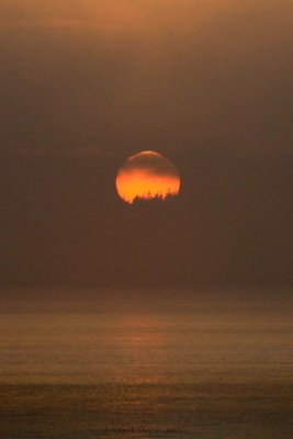 Alki Sunset through the Fog