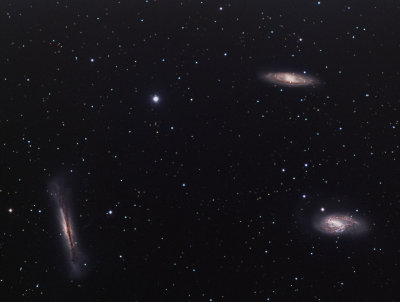 Leo Triplet - M65, M66 and NGC 3628