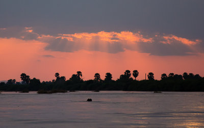 Zonsondergang op Rufiji River