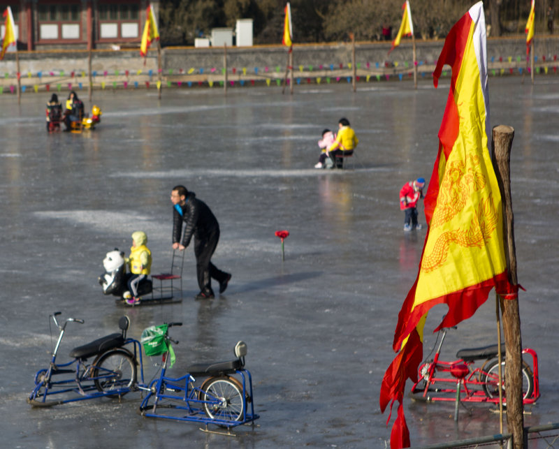 On the frozen lake