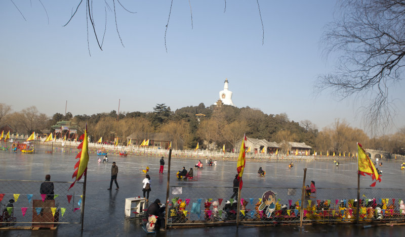 Frozen lake