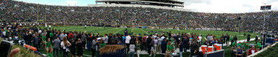 2nd Row 43 Yard Line at Notre Dame - Georgia Tech Game