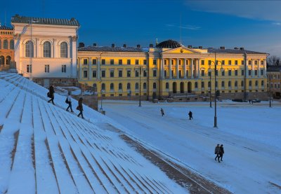 Winter Afternoon at Senate Square