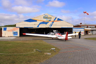Airfield hangar