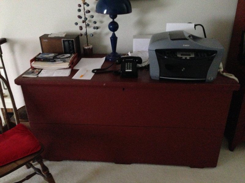 VERY LARGE OLD BLANKET CHEST -- NOT VALUABLE