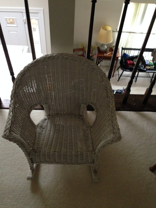 ASSORTMENT OF OLD WICKER -- SOME TOO OLD