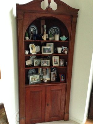 CORNER CABINET -- OLD BUT NOT VALUABLE