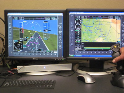 This one they said uses some off-the-shelf Garmin software to provide the simulation.