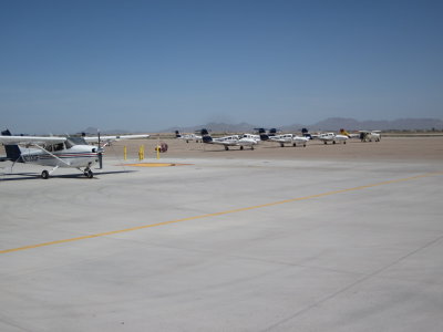 Photos of some of the planes parked here.