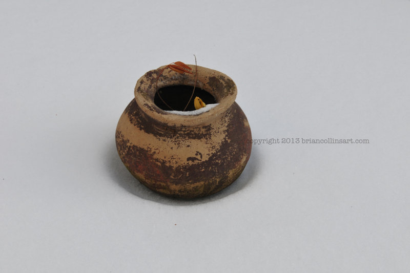 pot in snow