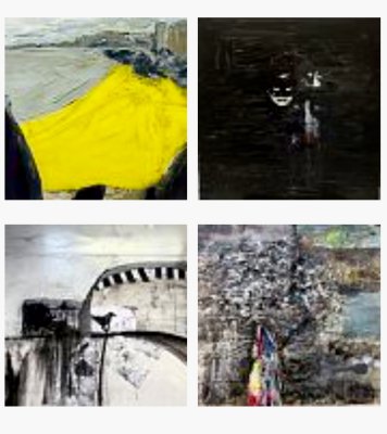 montage of current work