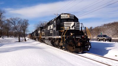 NS V92 leaving Harrisonburg