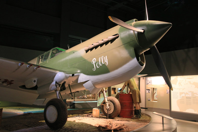 P40 Kittyhawk in Aircraft Hall - Australian War Memorial
